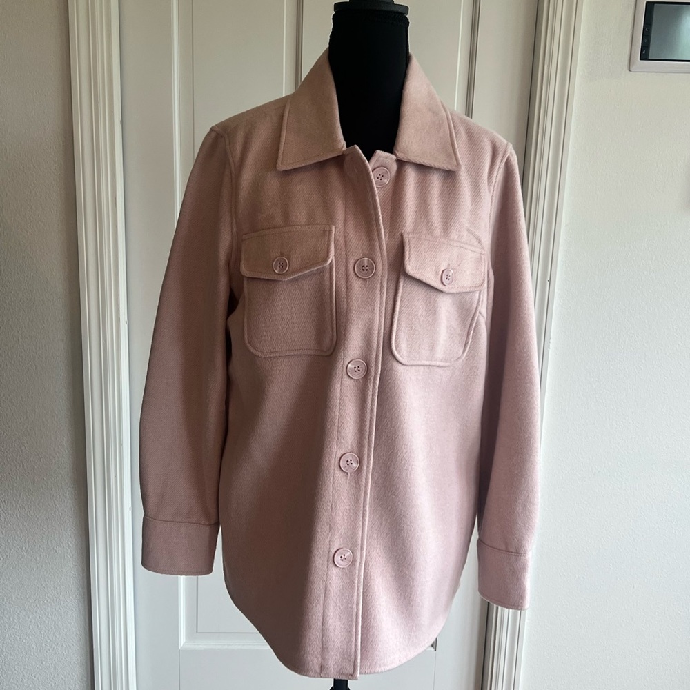 Women's Pink Button-Up Jacket